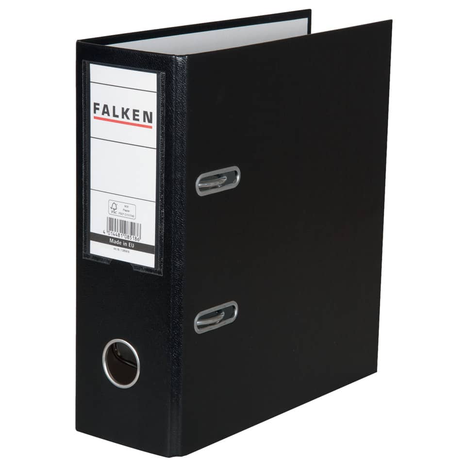 Ordner - A5 hoch, 80mm, PP-Folie, schwarz