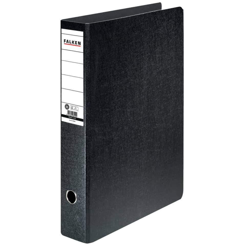 Ordner - A3 hoch, 80mm, Hartpappe, schwarz