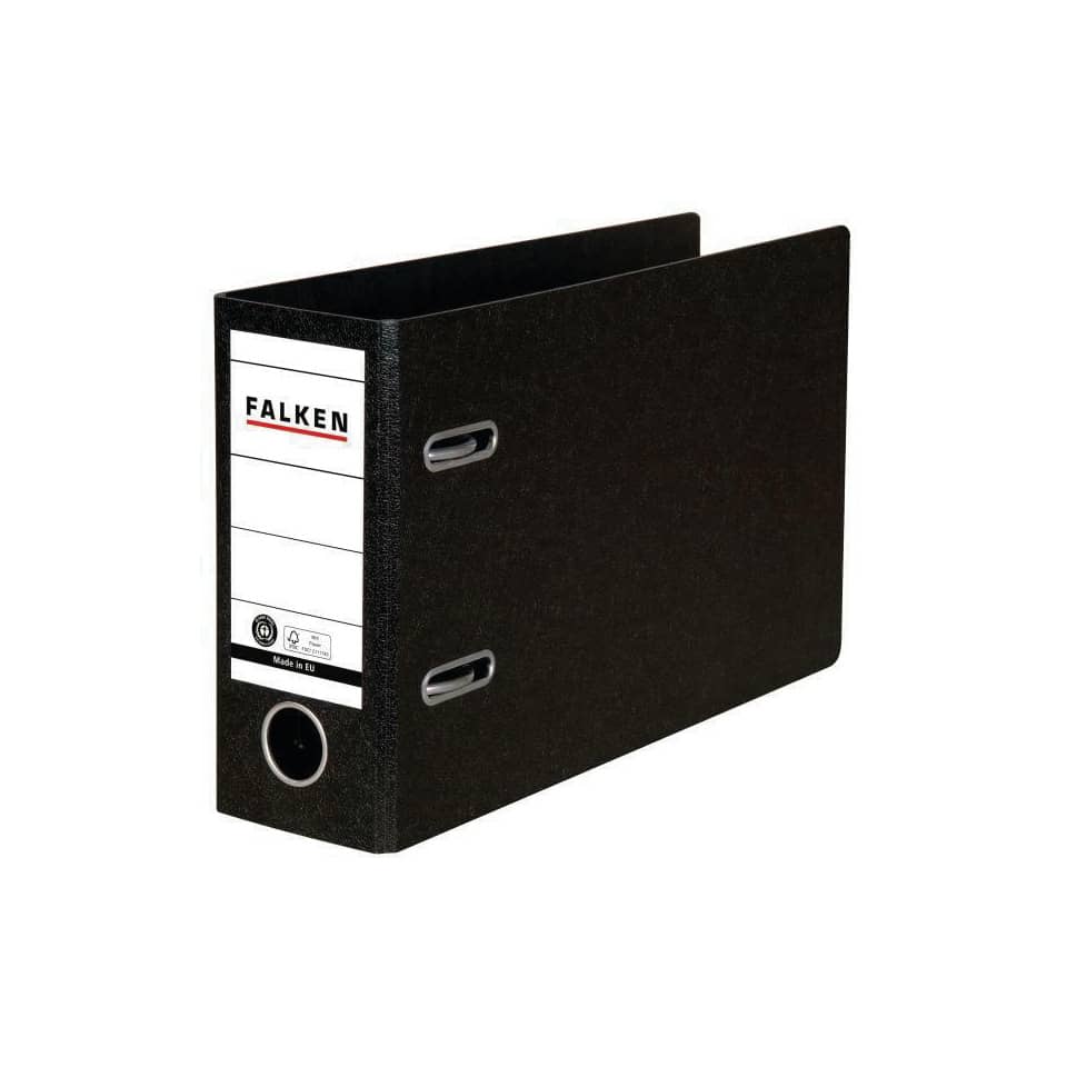 Ordner - A5 quer, 80mm, Hartpappe, schwarz