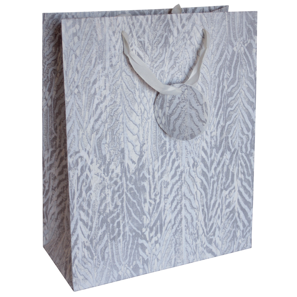 Geschenktragetasche beflockt - 26 x 32 x 12 cm