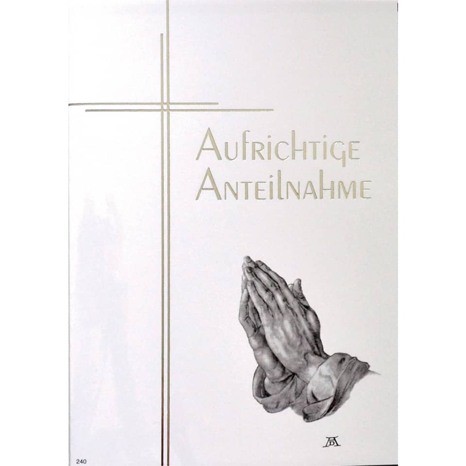 Trauerkarte - inkl. Umschlag