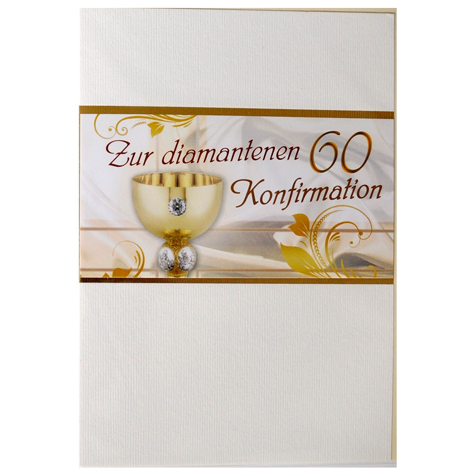 Diamantene Konfirmationskarte - inkl. Umschlag