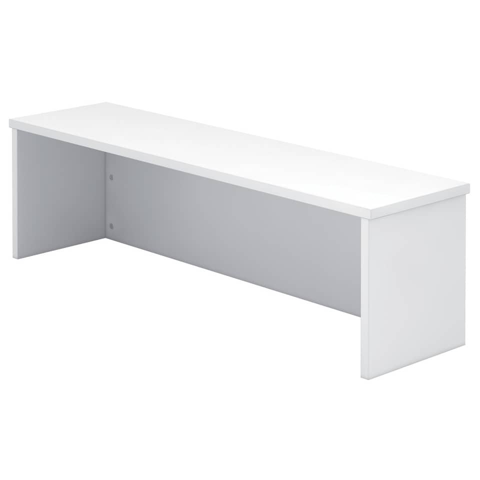 Hammerbacher Thekenaufsatz für Schreibtisch - 120 cm, 1OH, Weiß