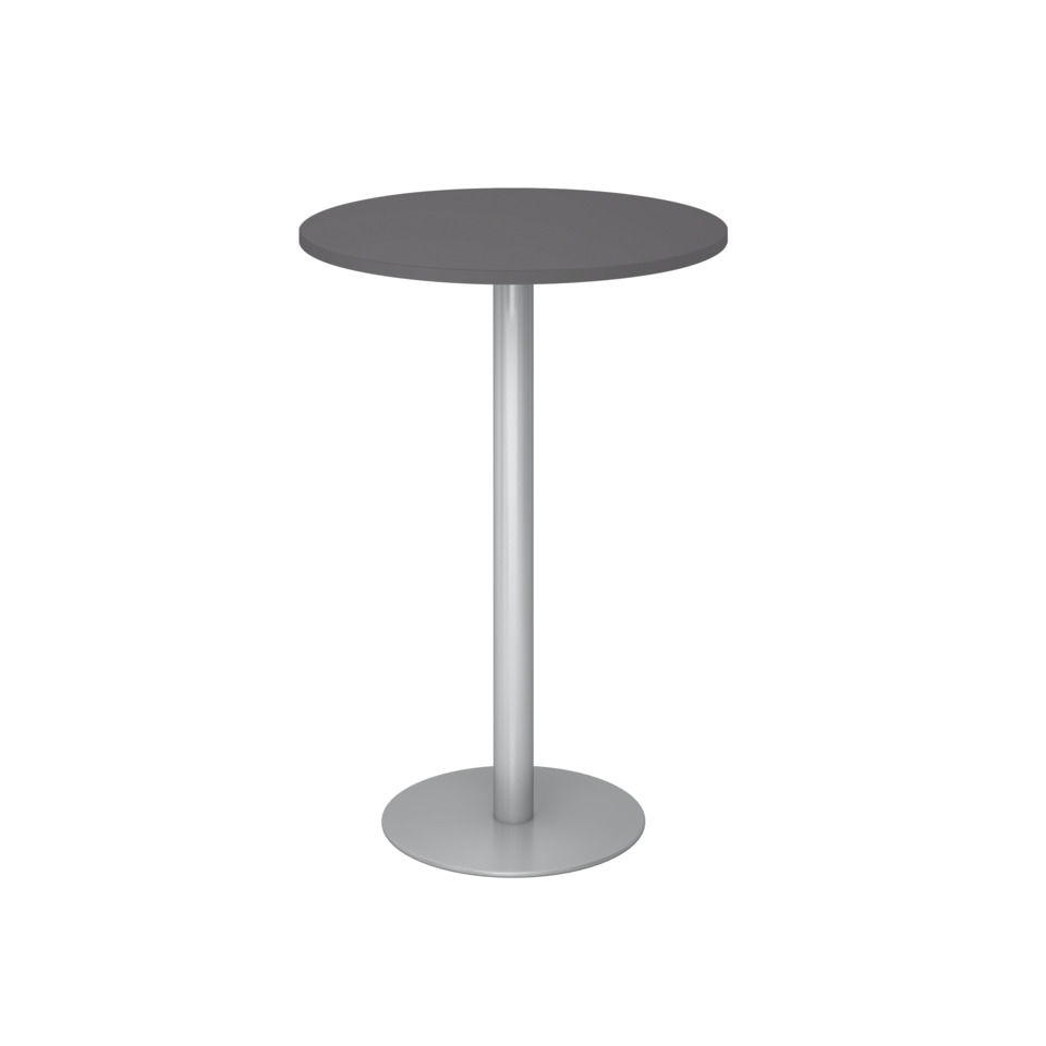 Hammerbacher Stehtisch - Ø 80 cm, rund, graphit/silber