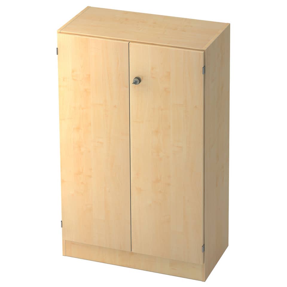 Hammerbacher Schrank - 3OH, Sockelblende, Ahorn/Ahorn, Montageservice