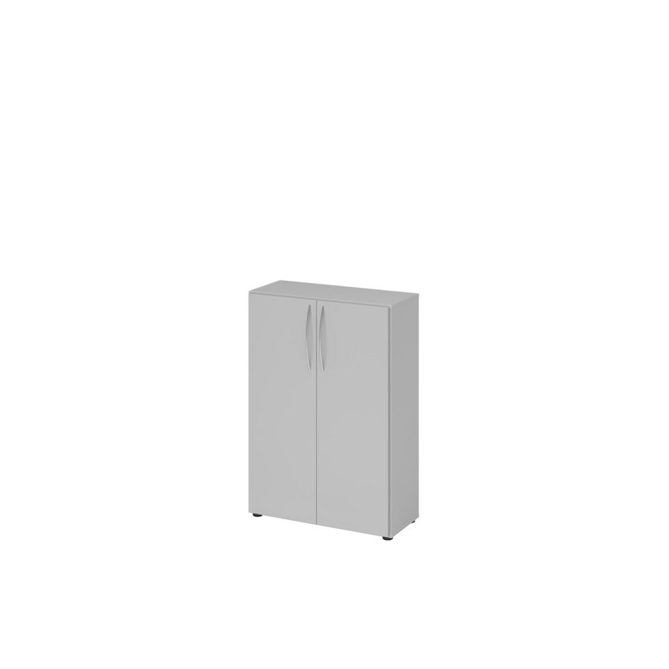 Hammerbacher Flügeltürenschrank - 3 OH, Grau/Grau