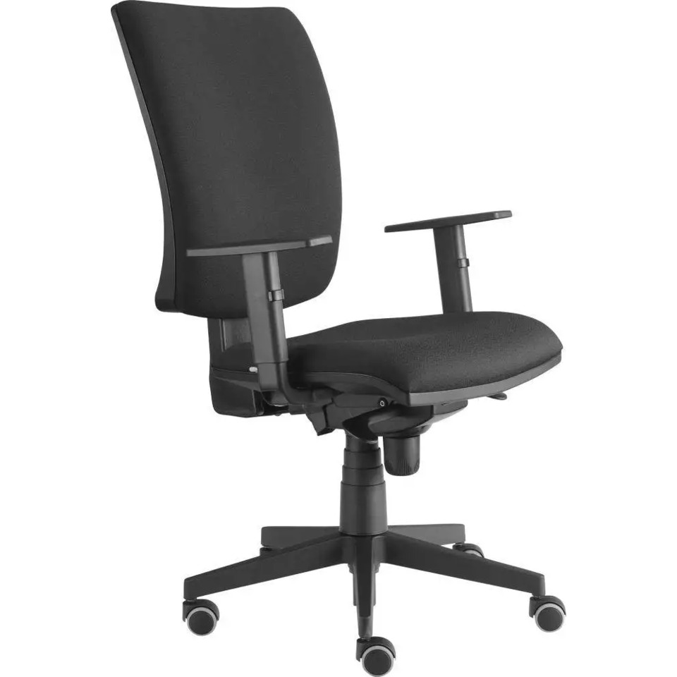 Hammerbacher Drehstuhl Solid1 mit Armlehne, schwarz