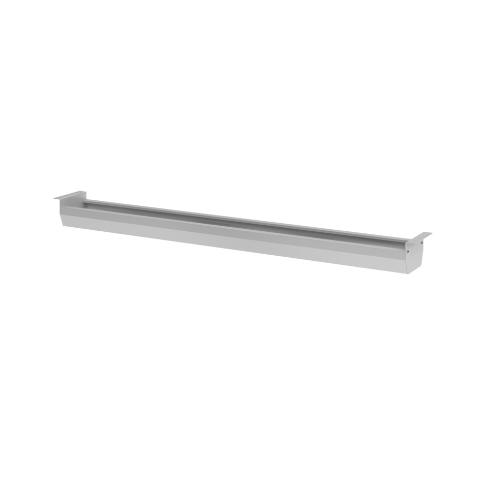 Hammerbacher Kabelwanne - für 160er Tisch, klappbar, silber