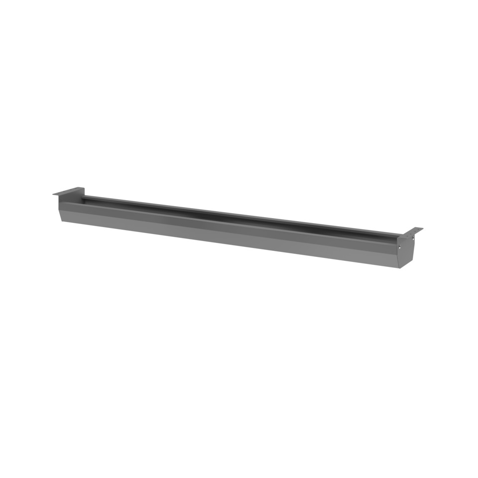 Hammerbacher Kabelwanne - für 160er Tisch, klappbar, Graphit