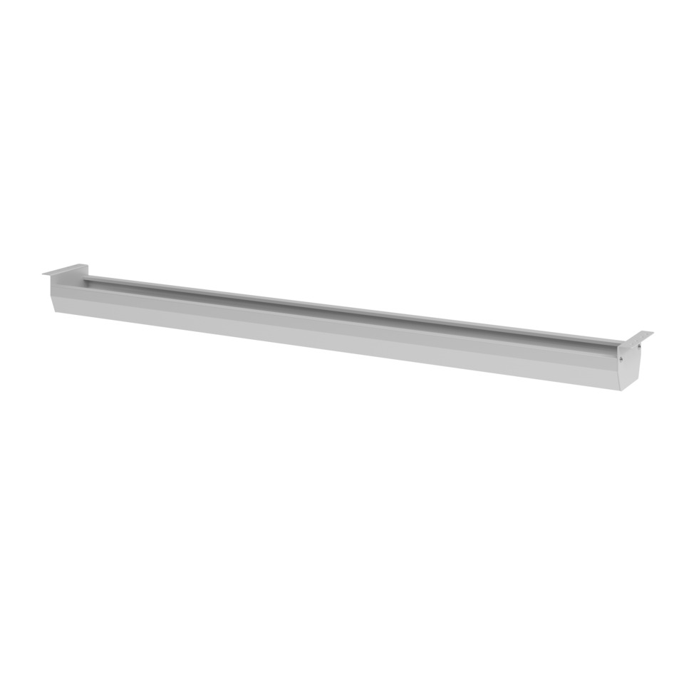 Hammerbacher Kabelwanne - für 180er Tisch, klappbar, silber