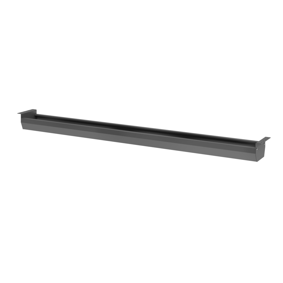 Hammerbacher Kabelwanne - für 180er Tisch, klappbar, Graphit