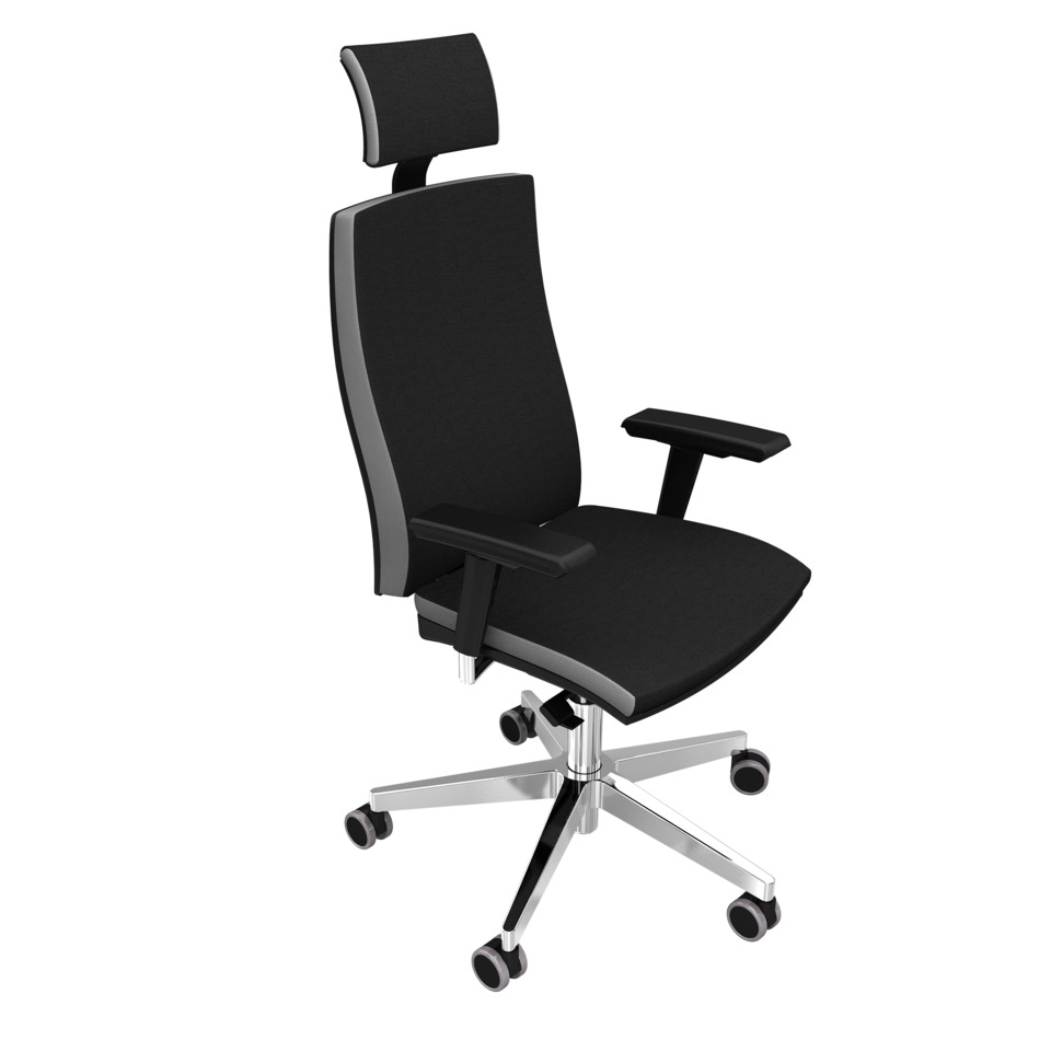 Hammerbacher Bürodrehstuhl SDP1/D Premium Design-Bezug, schwarz