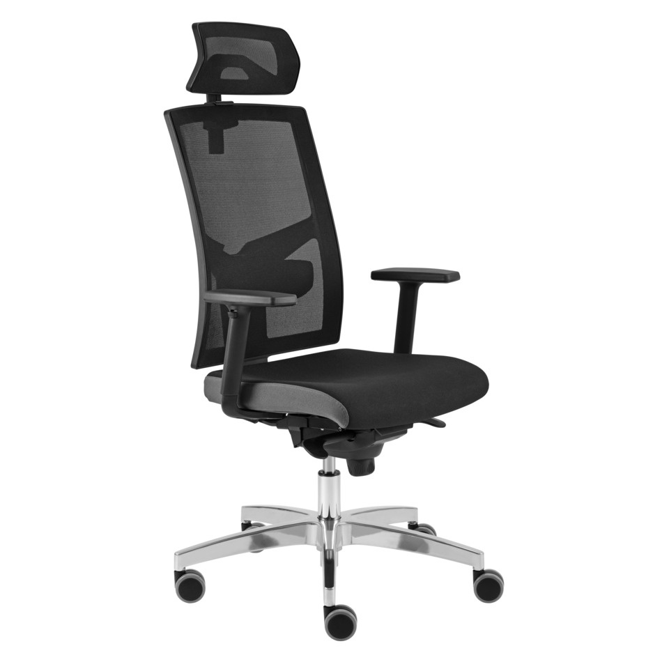Hammerbacher Bürodrehstuhl SDP2/D Premium 2 mit Netzrücken, schwarz