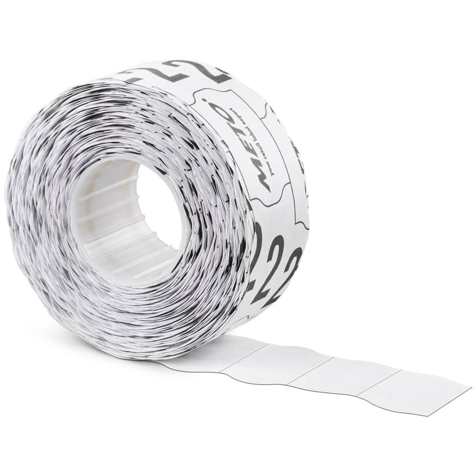 Preisauszeichner-Etiketten, 1-zeilig, 22 x 12 mm, wiederablösbar, weiß