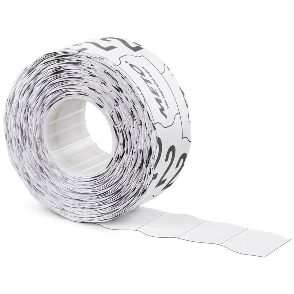 Preisauszeichner-Etiketten, 2-zeilig, 26 x 16 mm, permanent haftend, weiß