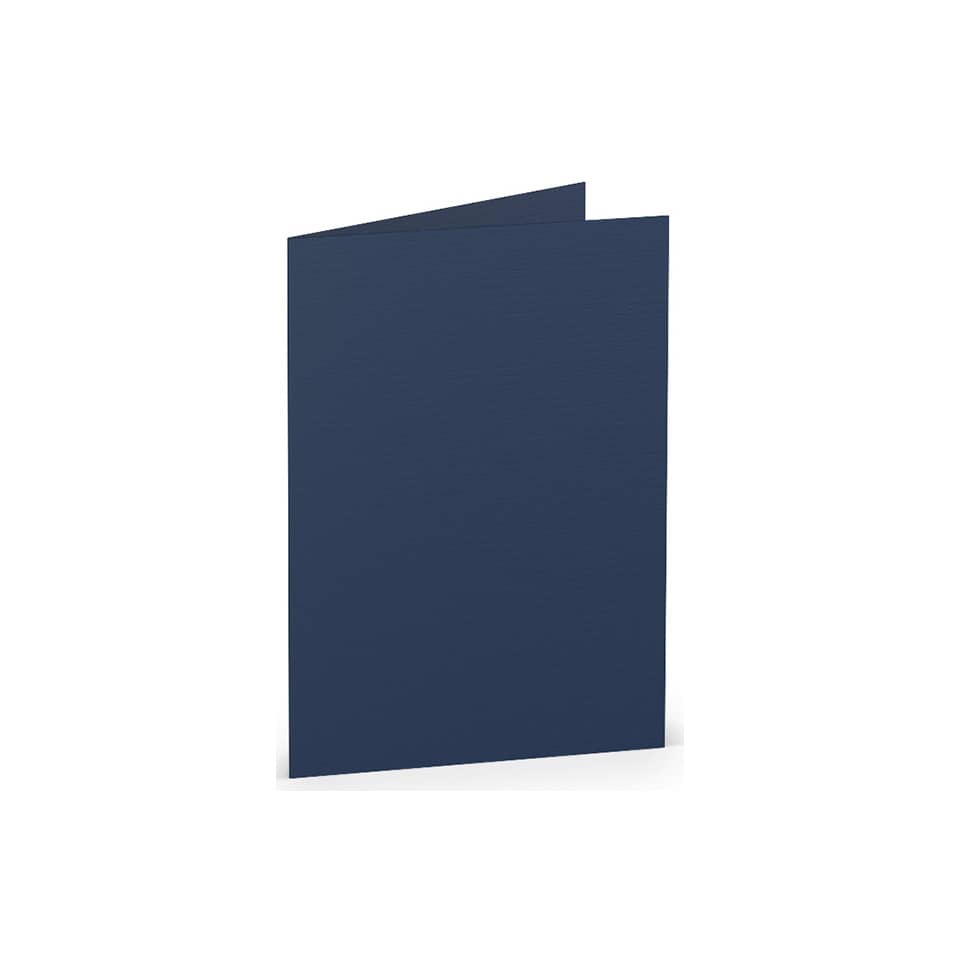 Briefkarte Paperado - A7, 220 g/qm, doppelt, hoch, jeans gerippt