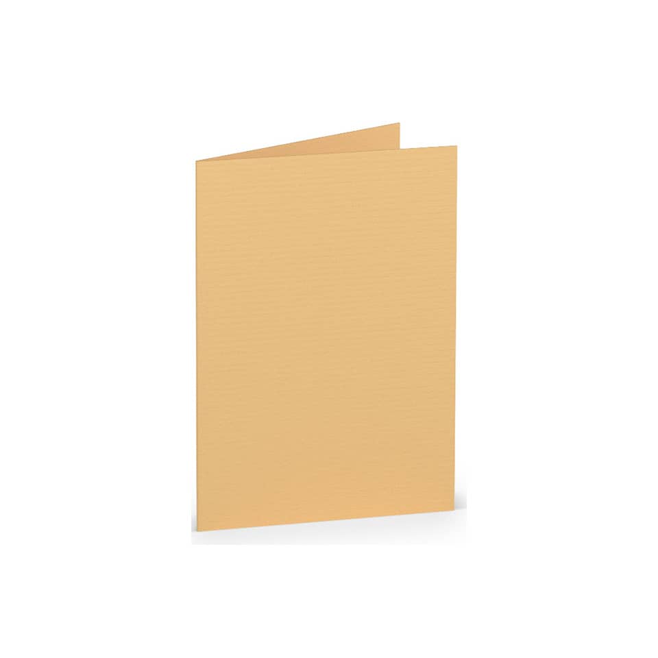 Briefkarte Paperado - A7, 220 g/qm, doppelt, hoch, melon gerippt