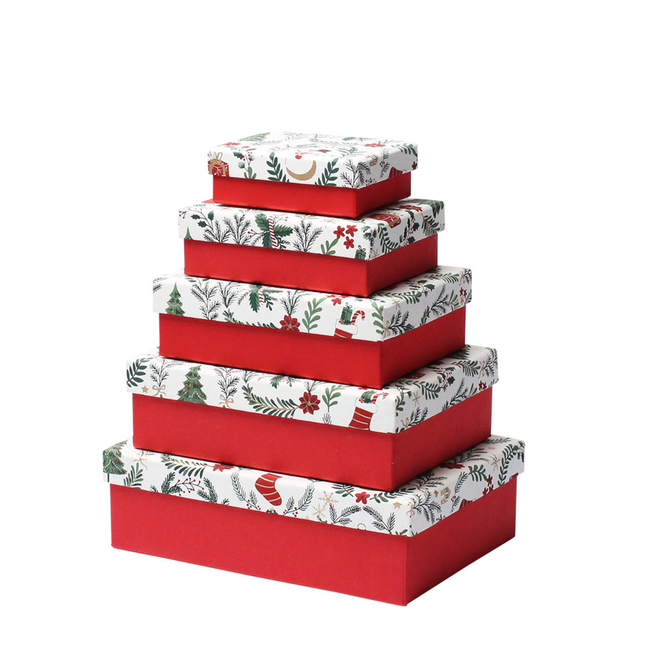 Weihnachts-Geschenkkarton Joyful, 5-teilig