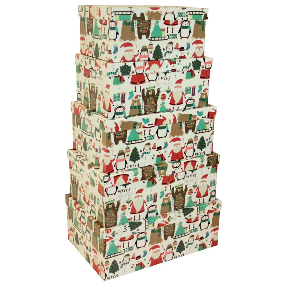 Weihn. Geschenkkarton Kinder - 5-tlg.