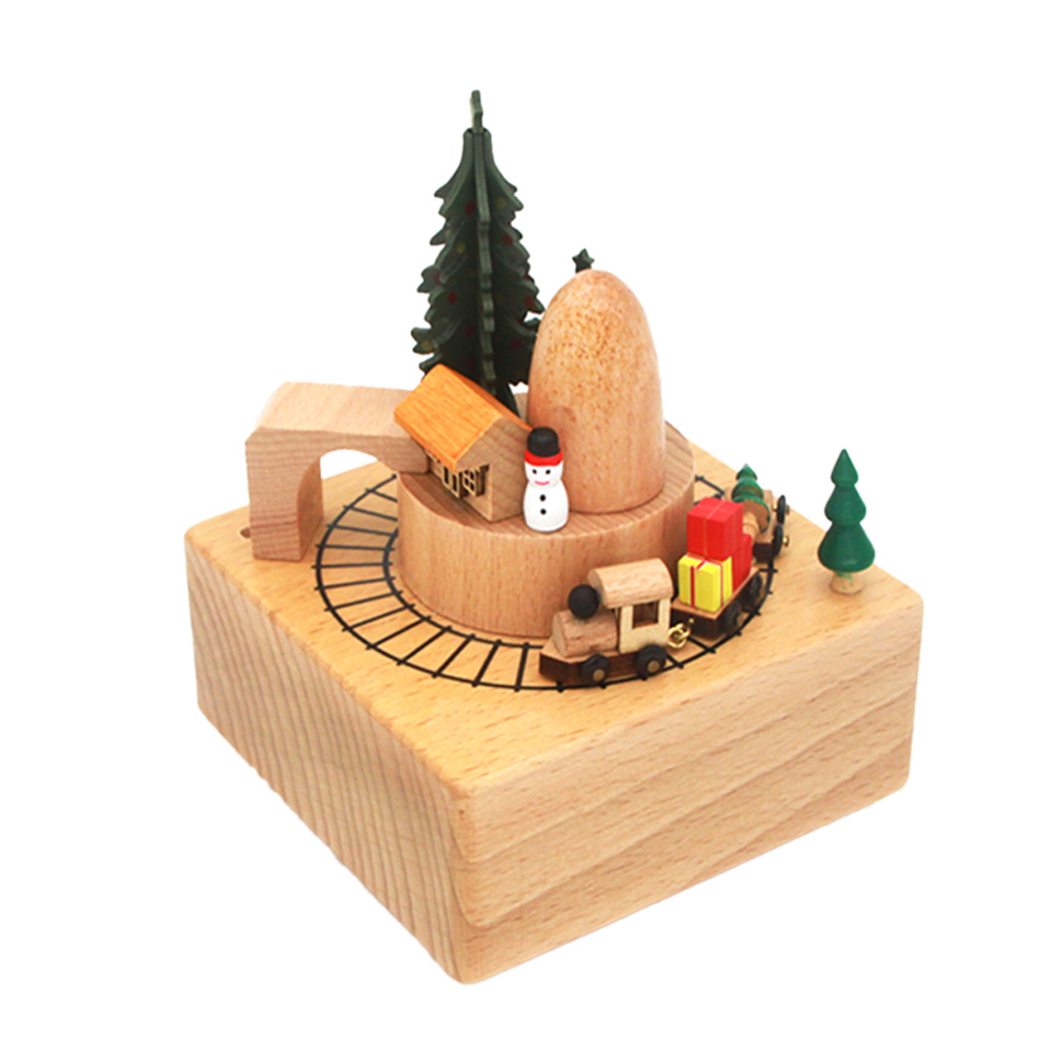 Spieluhr Jingle Bells 11x11x13cm