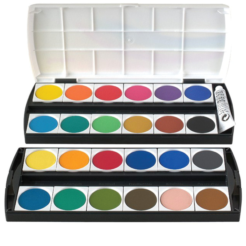 Deckfarbkasten - 24 Farben + 1 Deckweiß