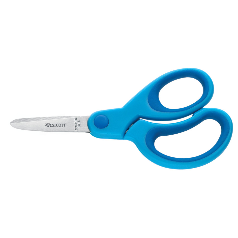 Bastelschere - 13 cm, spitz, blau