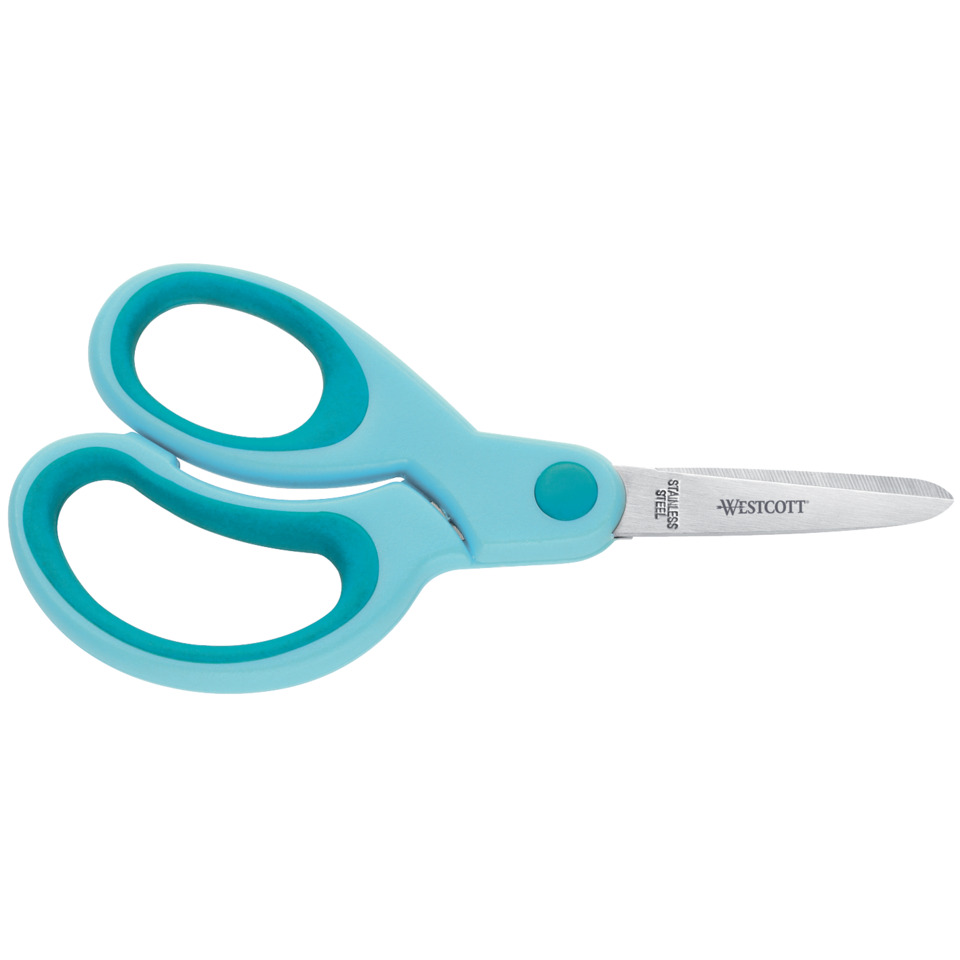 Bastelschere - 13 cm, spitz, türkis