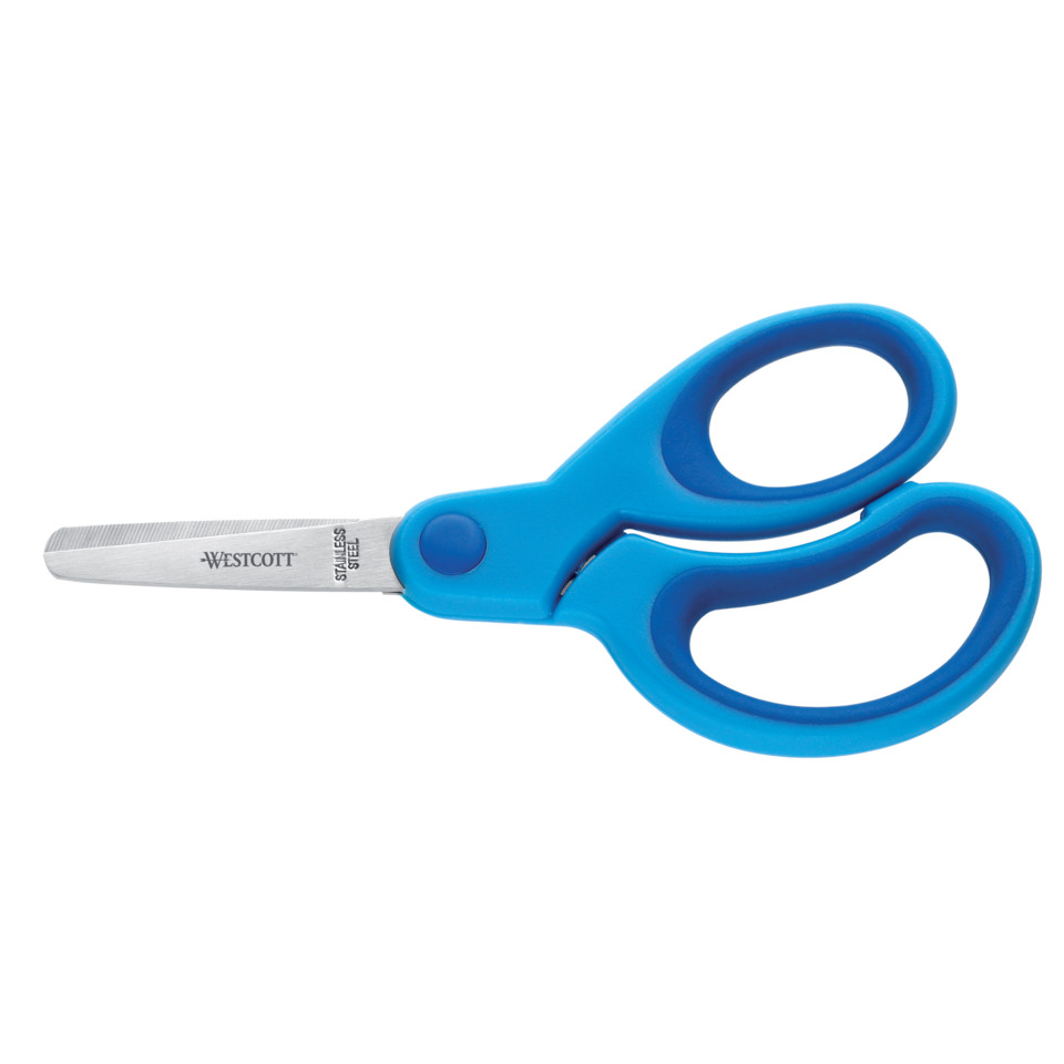Schere Kids Softgrip 13 cm, blau, rund