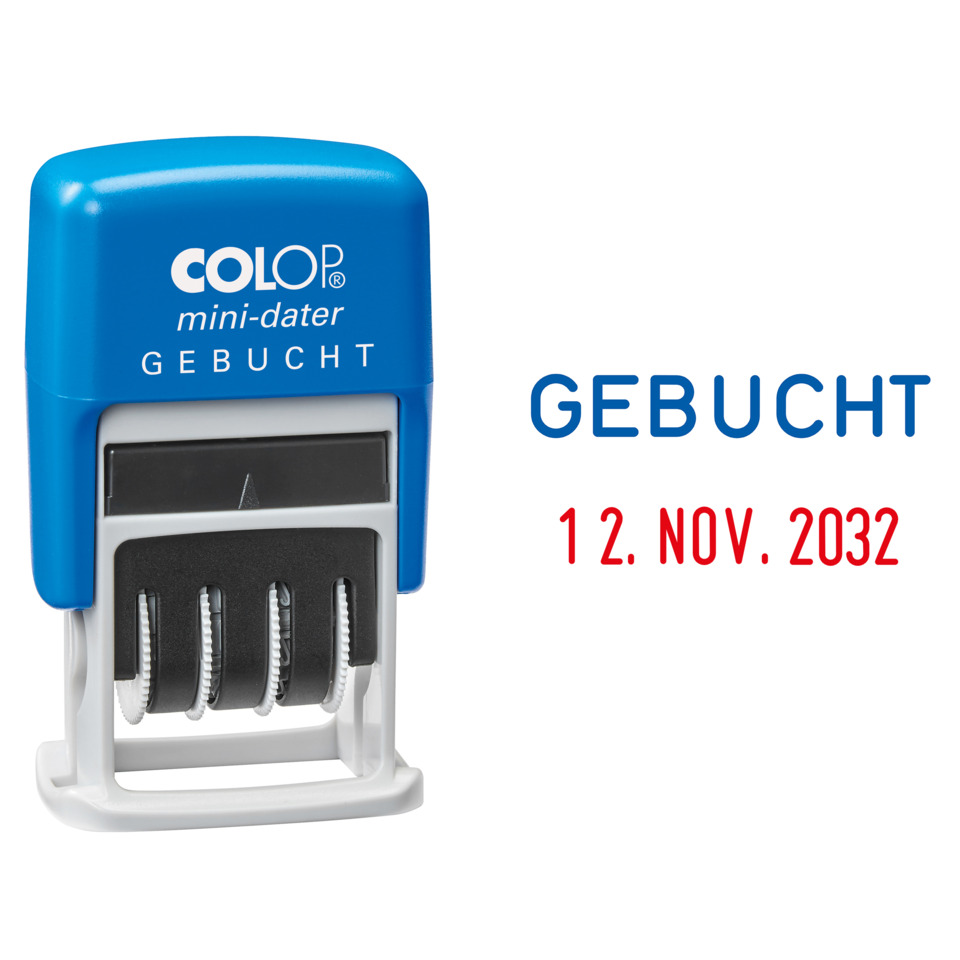 Mini-Dater - Datumstempel + Text GEBUCHT