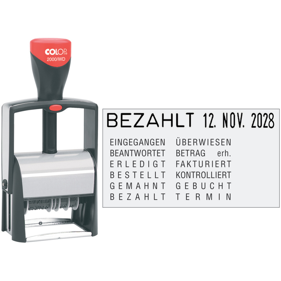 Classic Line 2000/WD - Datumstempel mit 12 Texten
