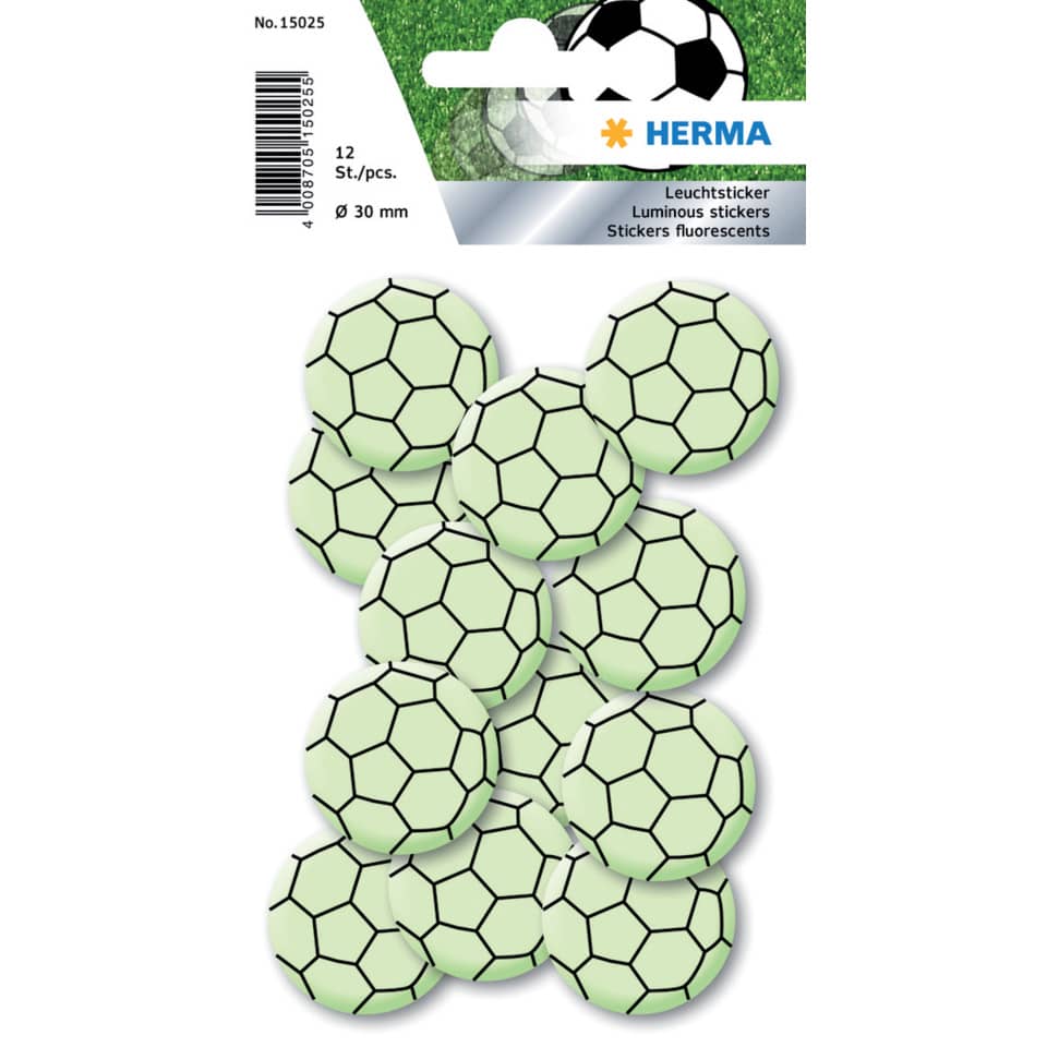 15025 Leuchtsticker Fußball Mini