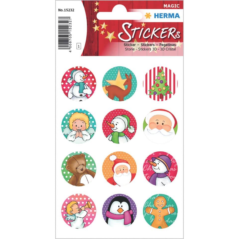 15232 Sticker MAGIC Weihnachtssymbole - Stone
