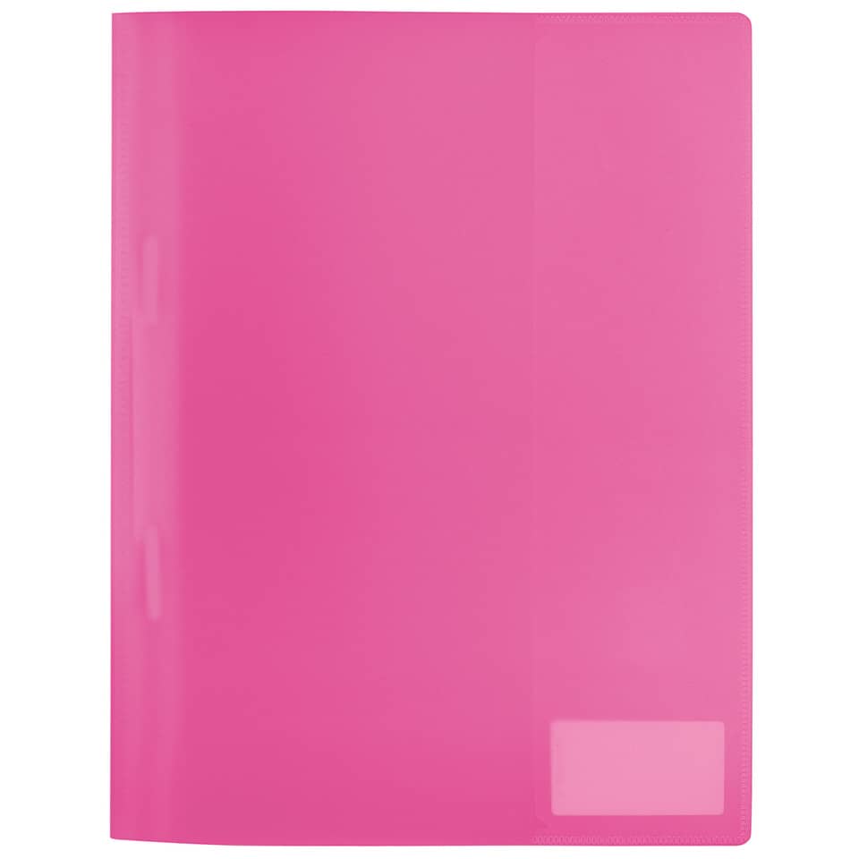 Schnellhefter - A4, PP, transluzent pink