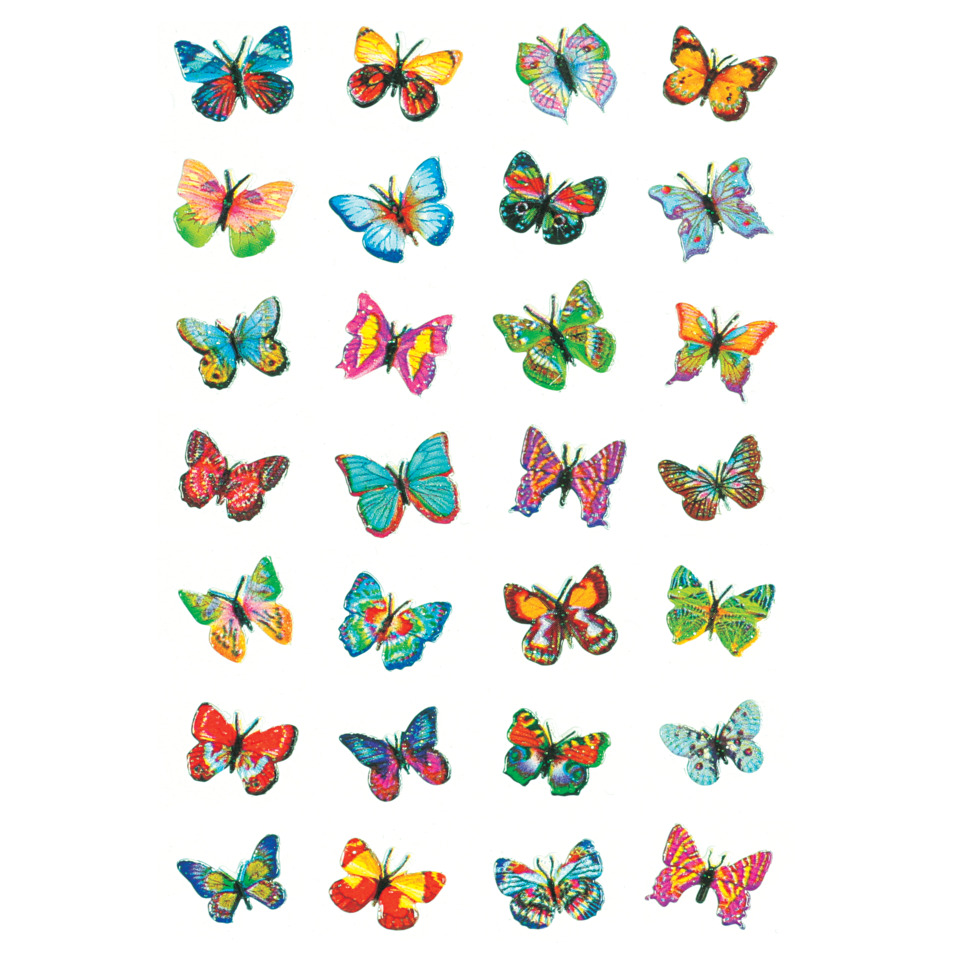 6819 Sticker MAGIC Schmetterlinge, Glitterfolie