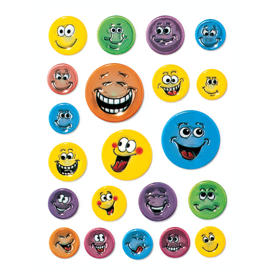 6153 Sticker MAGIC Gesichter, geprägt