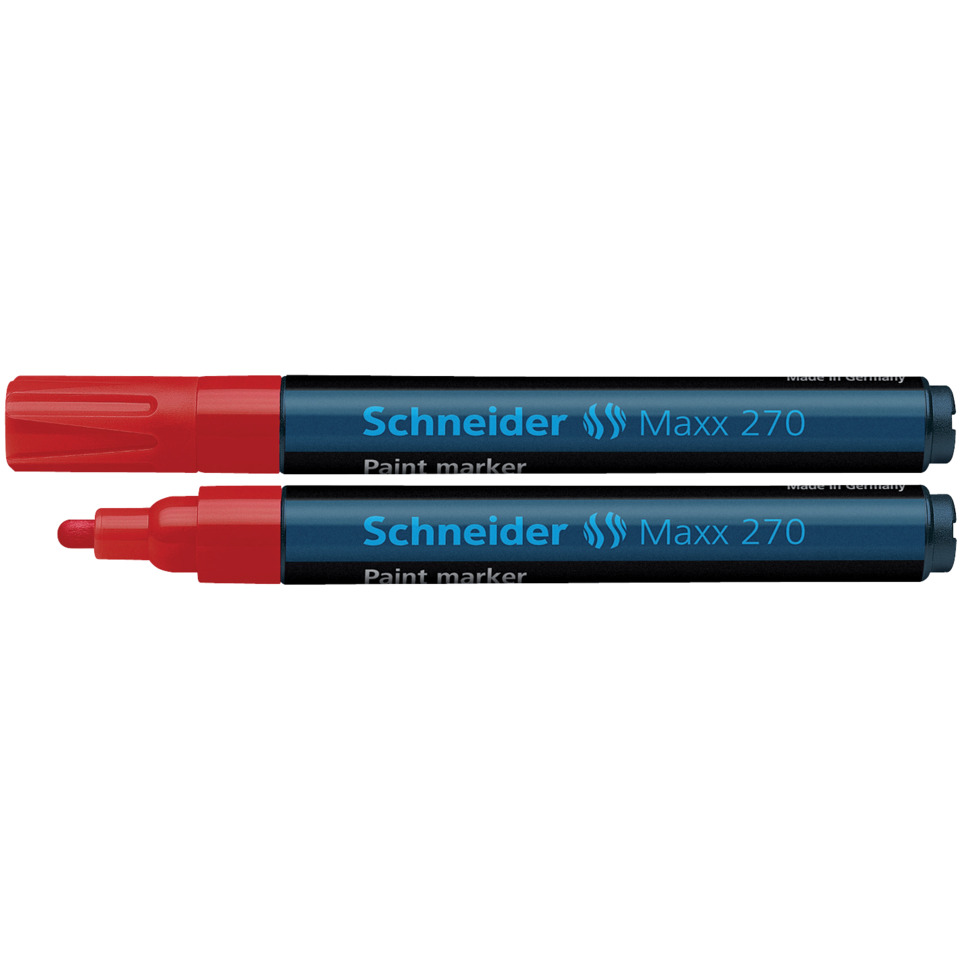 Lackmarker Maxx 270 - Rundspitze, 1-3 mm, rot