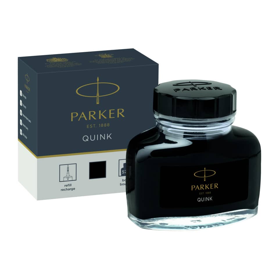 Tinte - 57 ml Glasflacon, schwarz