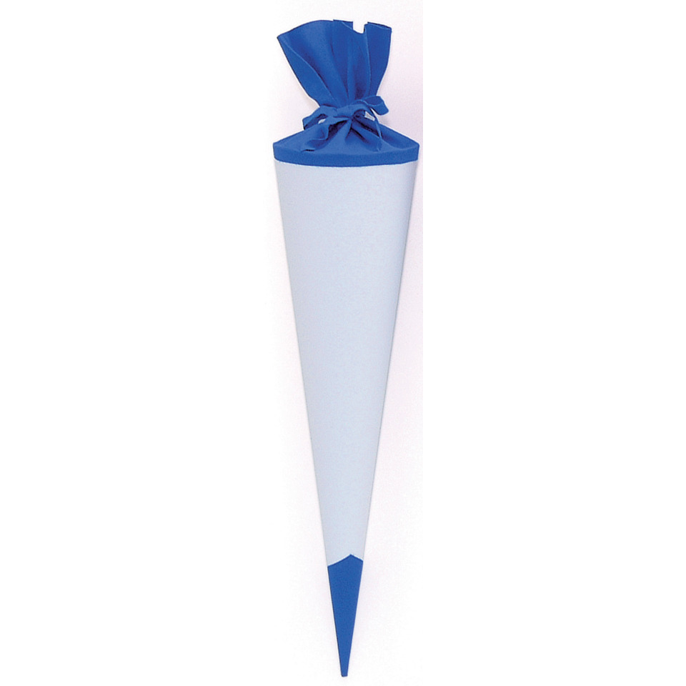 Bastelschultüte - rund, 70 cm, blau