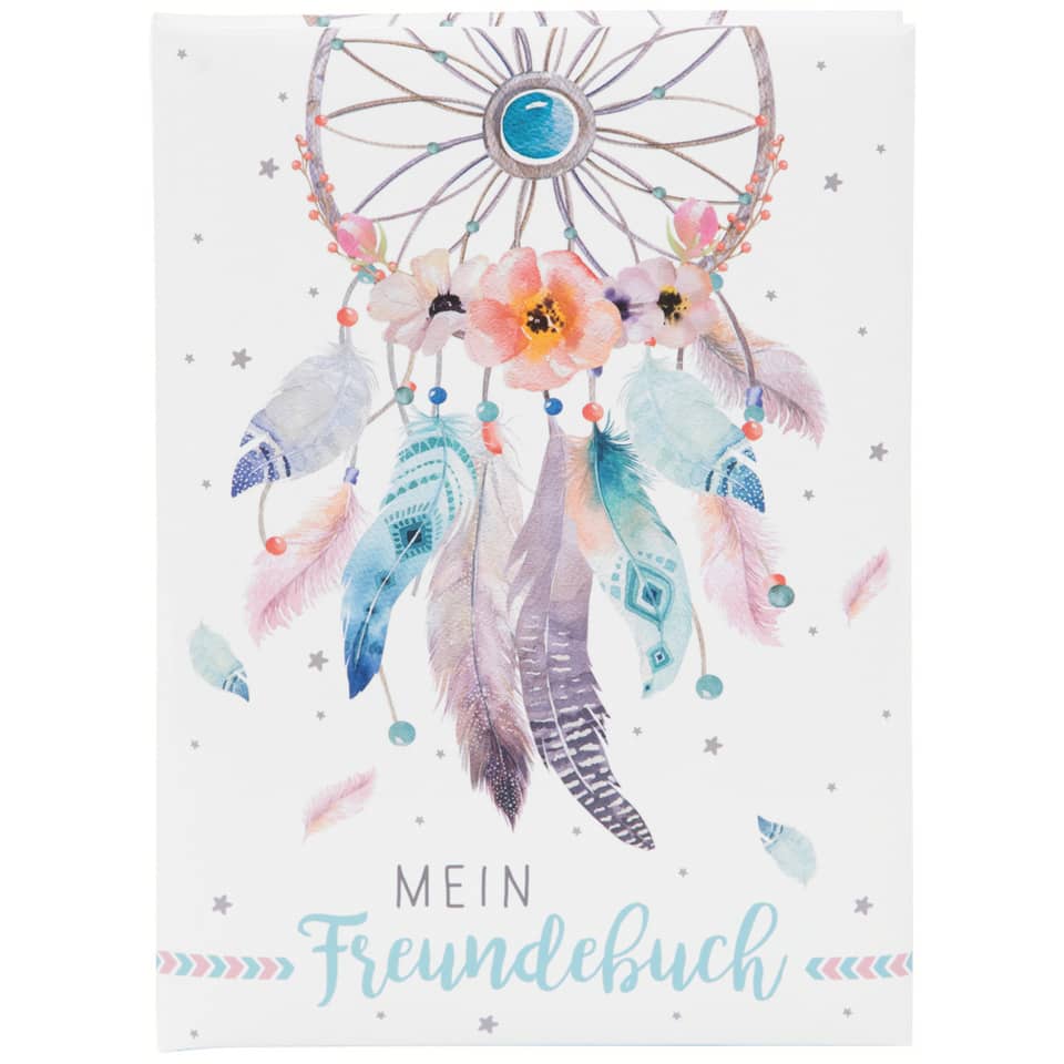 Freundebuch Traumfänger - 88 illustrierte Seiten, A5