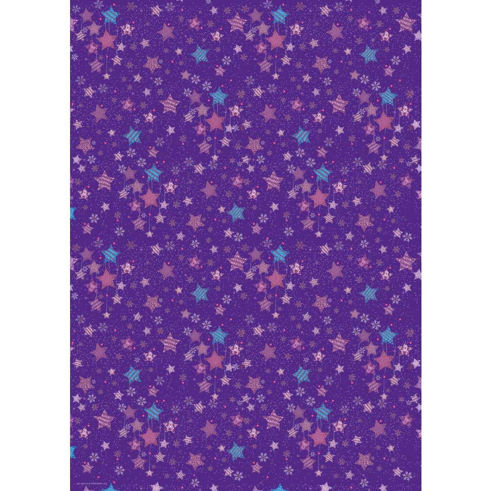 Weihnachts-Geschenkpapier Schneegestöber, 50x70cm