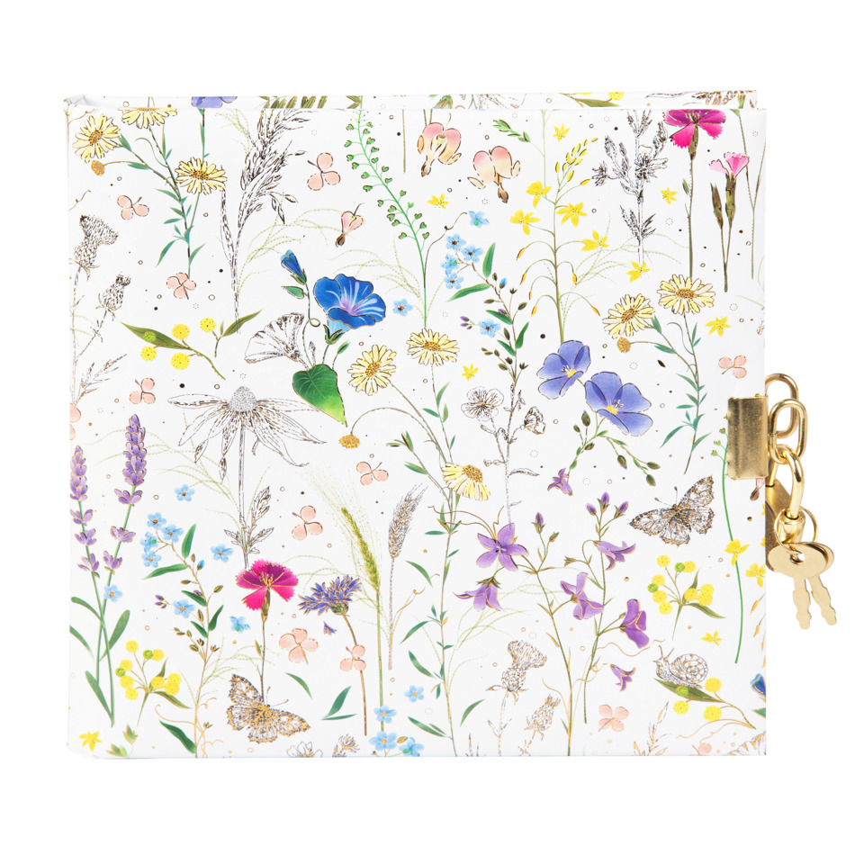 Tagebuch Summer Meadow white - 16,5 x 16,5 cm