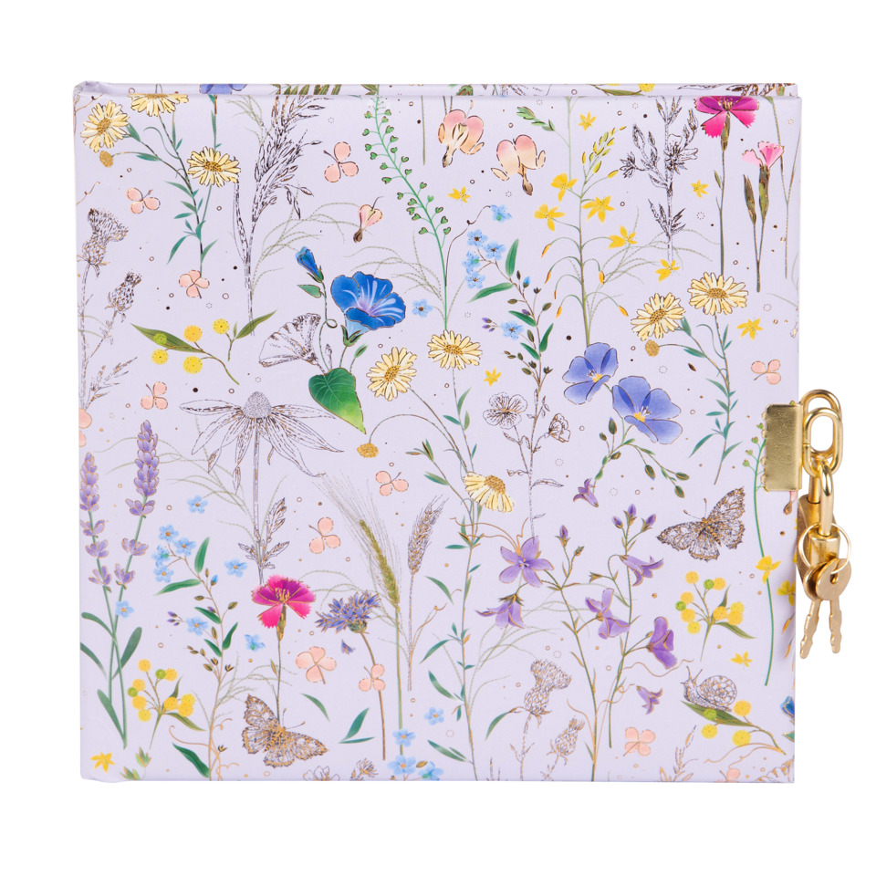 Tagebuch Summer Meadow lilac - 16,5 x 16,5 cm