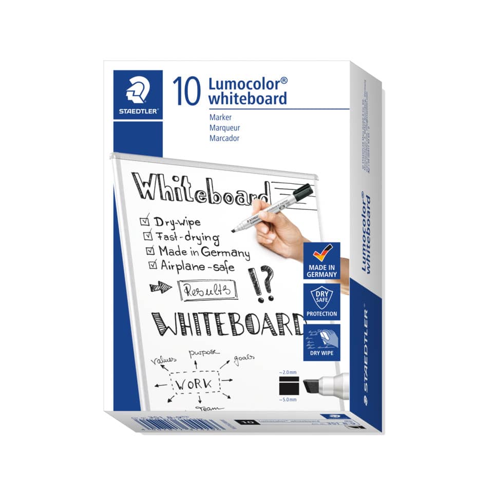 Lumocolor® 351 B whiteboard marker - Keilspitze, schwarz