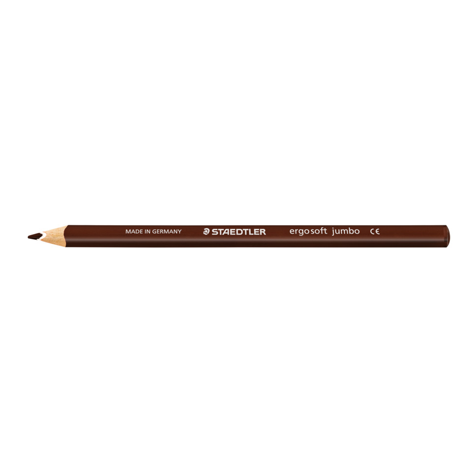ergo soft® jumbo Farbstift - 4 mm, van-Dyke-braun