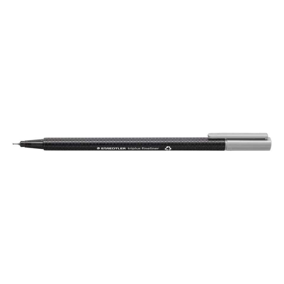 Feinschreiber triplus® - 0,3 mm, silbergrau