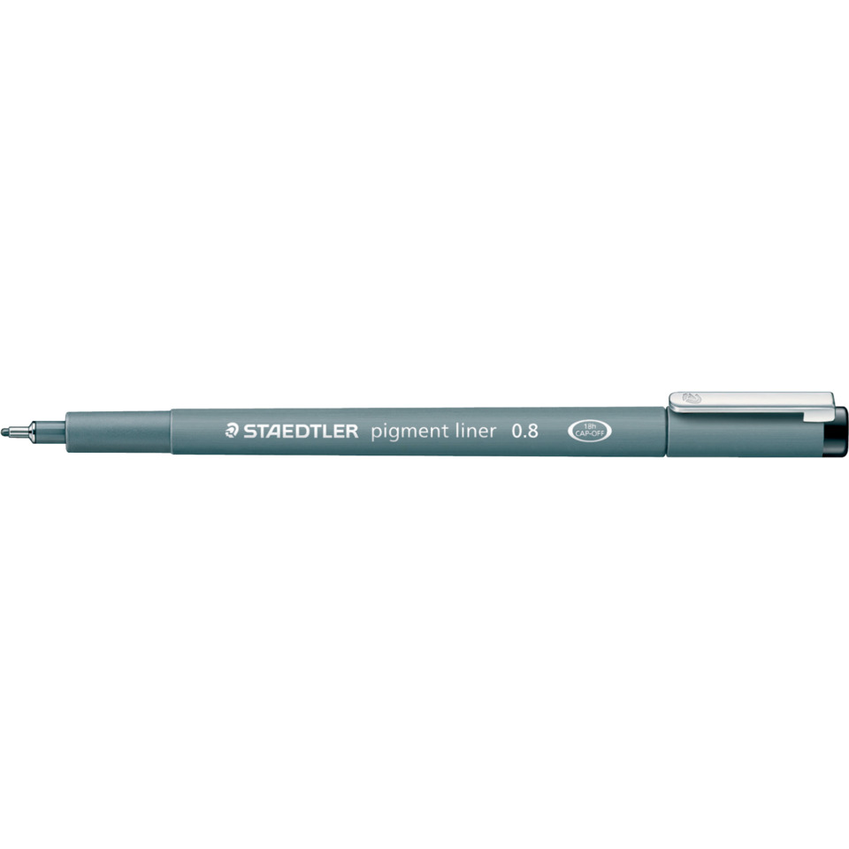 Feinschreiber pigment liner - 0,8 mm, schwarz