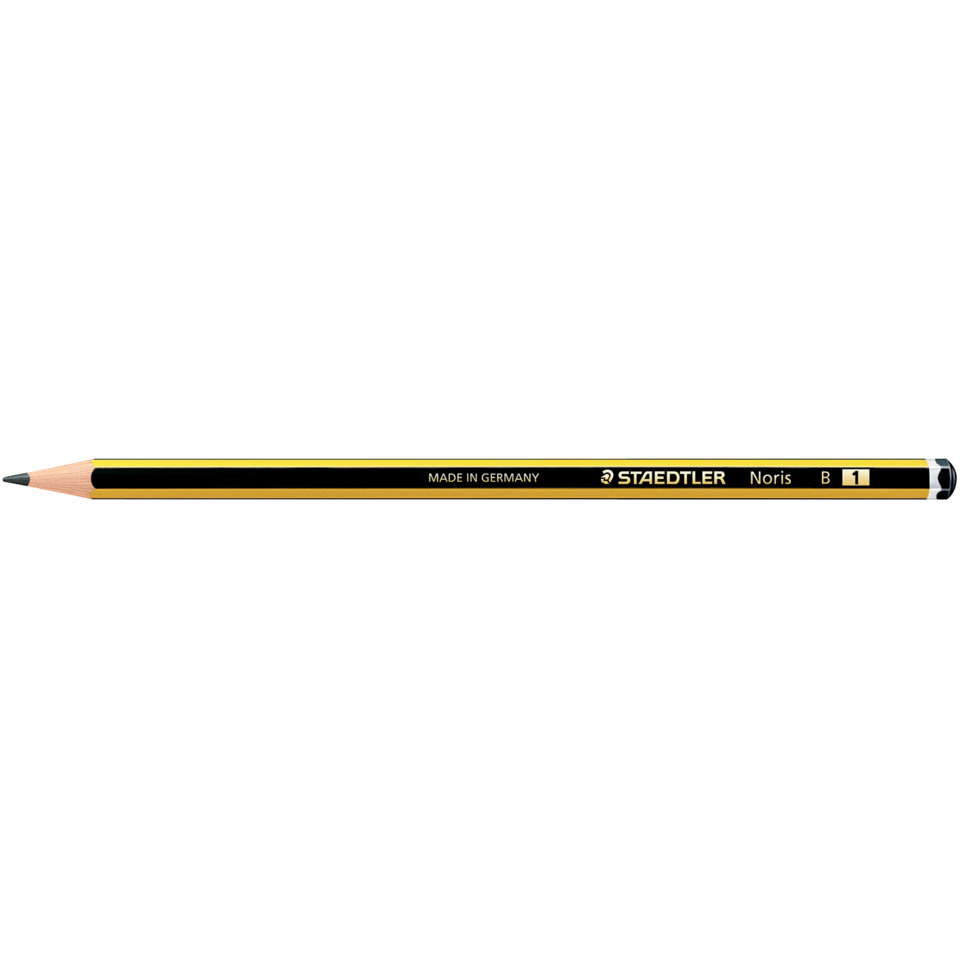 Noris® Bleistift 120 - B, gelb-schwarz