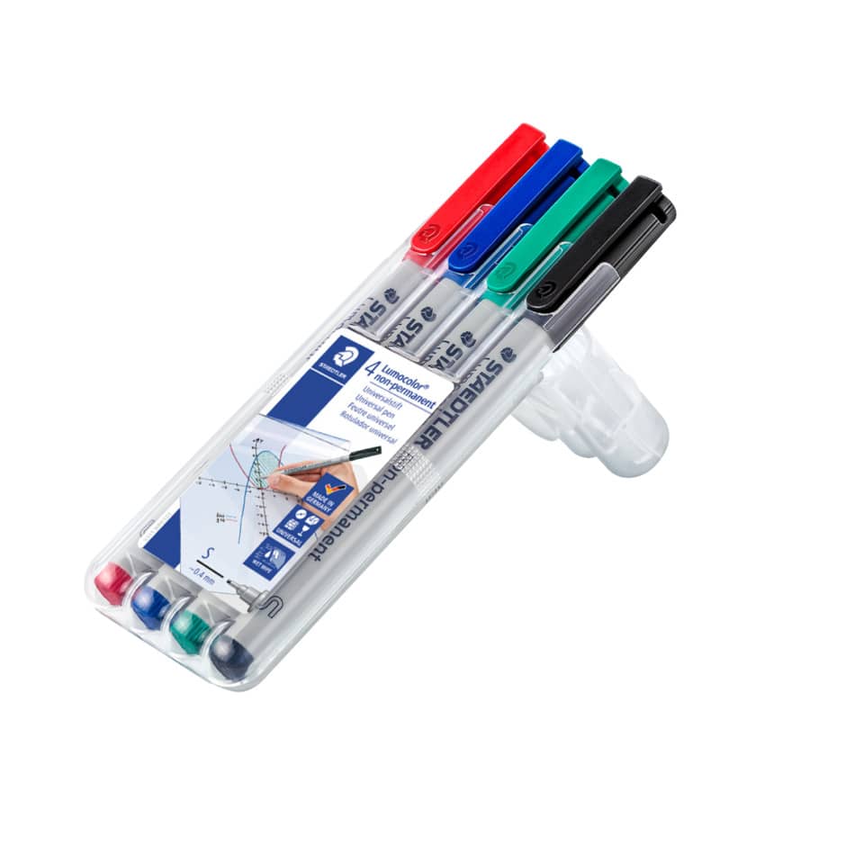 Feinschreiber Universalstift Lumocolor® - non-permanent, S, 4 Farben