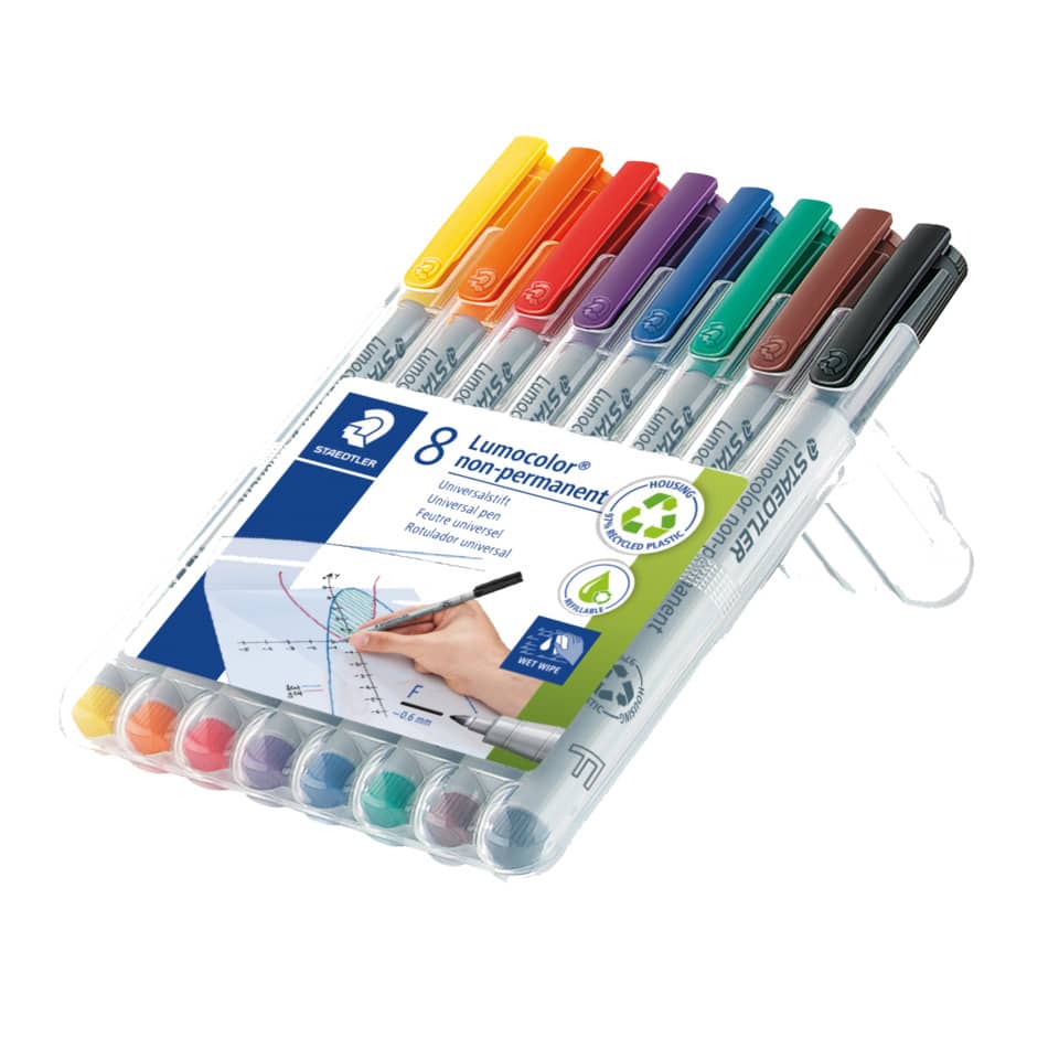 Feinschreiber Universalstift Lumocolor® - non-permanent, F, 8 Farben