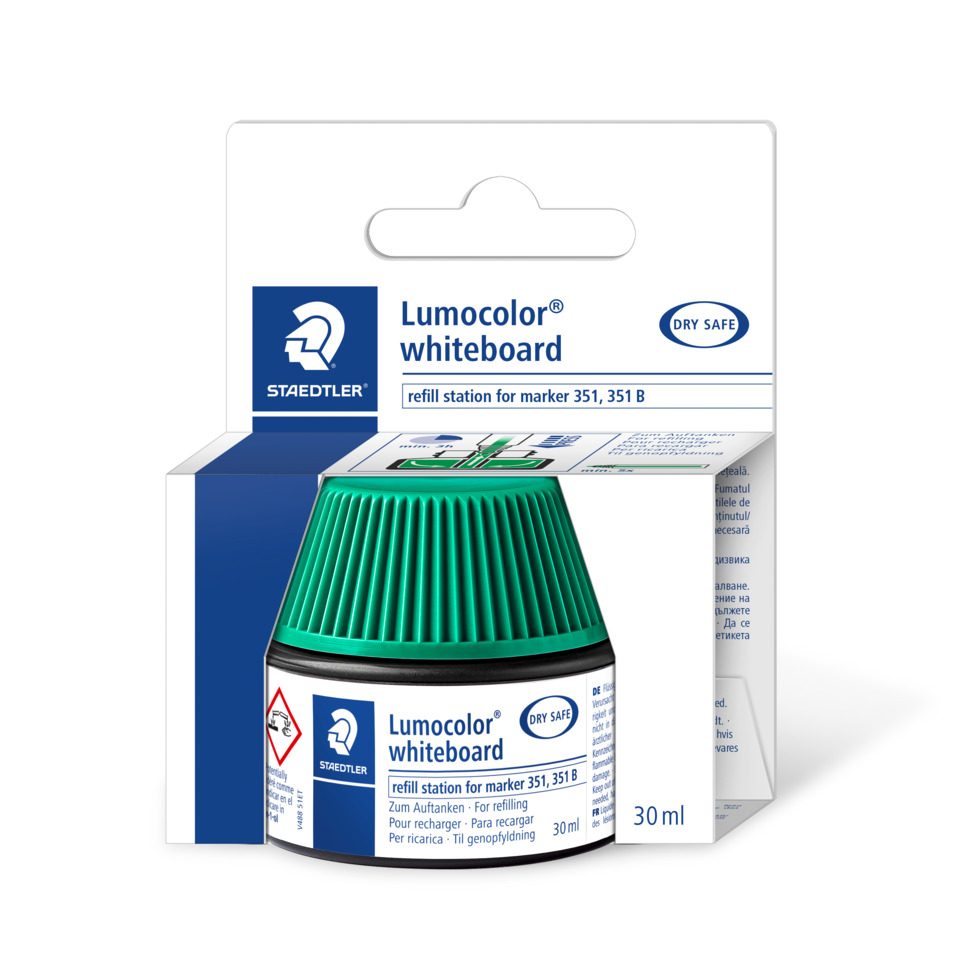 Tinte für Marker Lumocolor® refill station - 20 ml, grün